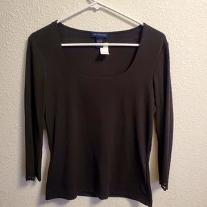 Ann Taylor Small Black Blouse